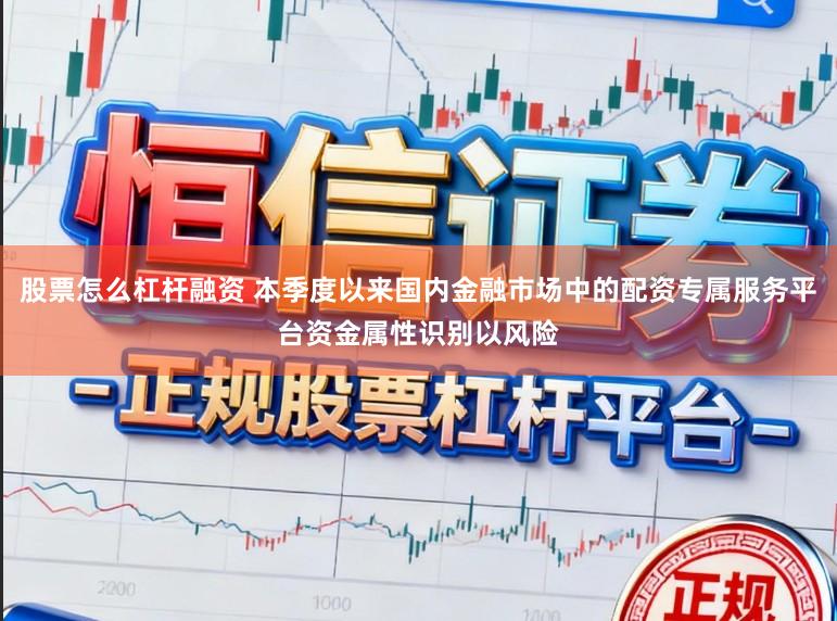 股票怎么杠杆融资 本季度以来国内金融市场中的配资专属服务平台资金属性识别以风险
